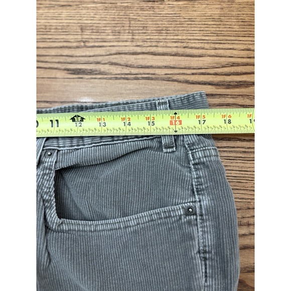 Vintage 90s Gap Men's 35x32 (35x34 Tag) Grey Corduroy Relaxed Fit Pants USA Made - Picture 4 of 7